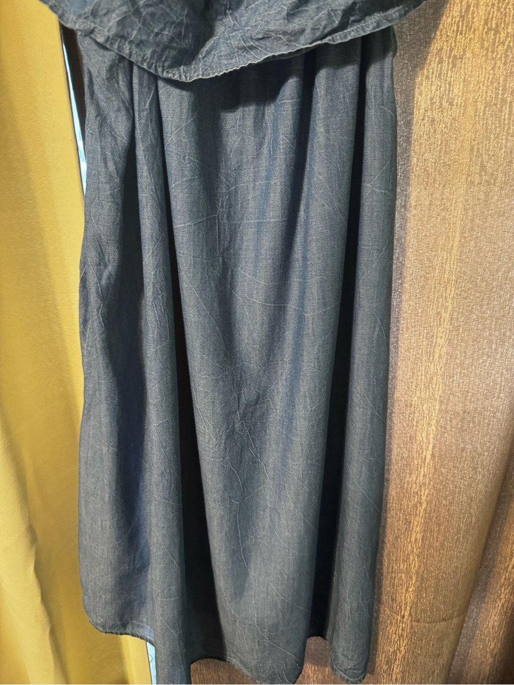 Arizona Blue Denim Short Off the Shoulder Women’s Dress Size L Summer Rodeo - Picture 5 of 9